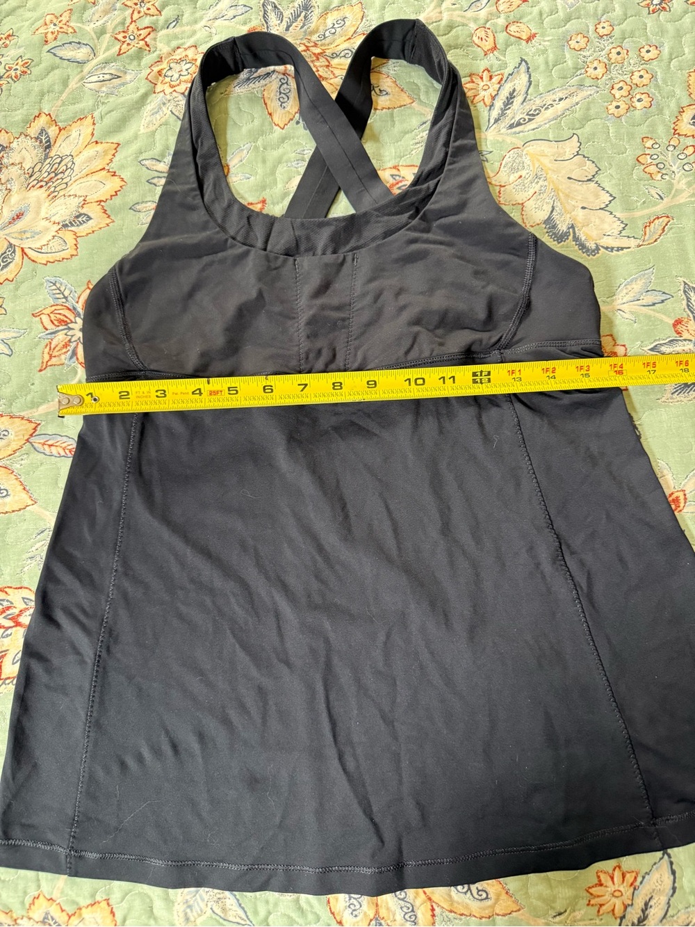 lululemon athletica Black Cross-Back Active Tank